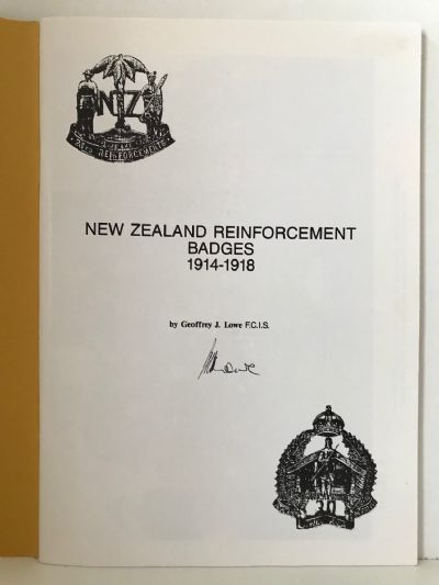 NEW ZEALAND REINFORCEMENT BADGES 1914-1918