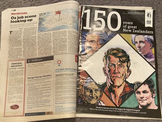 OLD NEWSPAPER: The New Zealand Herald, 13th November 2013 - 150th birthday