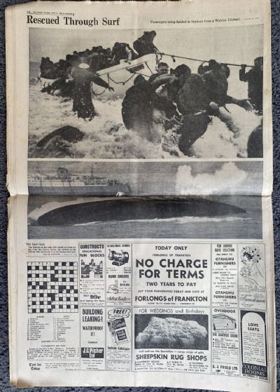 OLD NEWSPAPER: The New Zealand Herald, 11 April 1968 - Wahine disaster