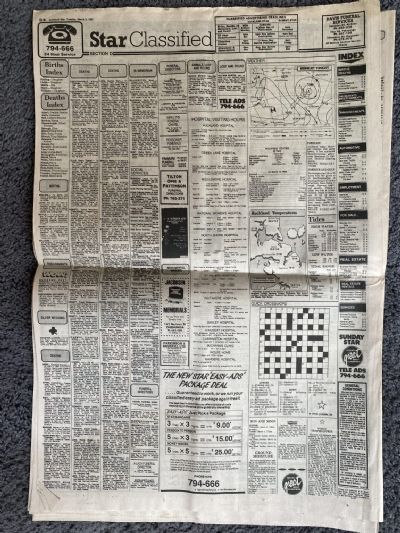 OLD NEWSPAPER: Auckland Star, 3rd March 1987 - Edgecumbe earthquake