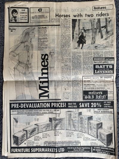 OLD NEWSPAPER: The Auckland Star, 13th August 1975 - John Walker record mile