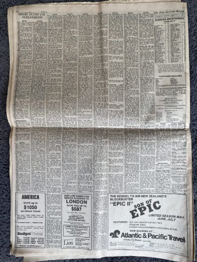 OLD NEWSPAPER: The New Zealand Herald, 17th February 1986 - Mikhail Lermontov