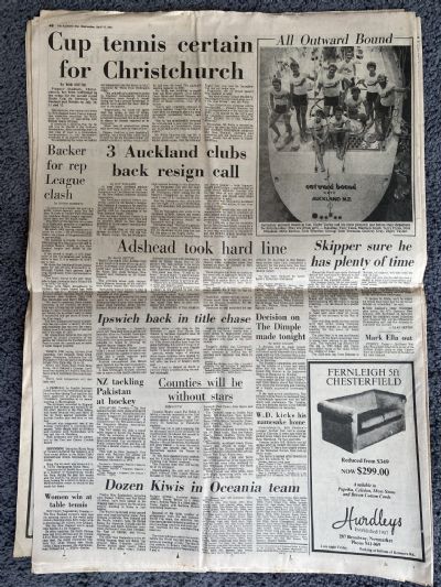 OLD NEWSPAPER: The Auckland Star, 15th April 1981 - Space Shuttle Columbia