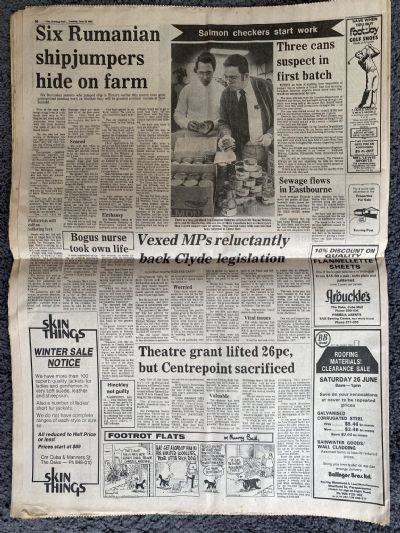 OLD NEWSPAPER: The Evening Post, 22nd June 1982 - Prince William born