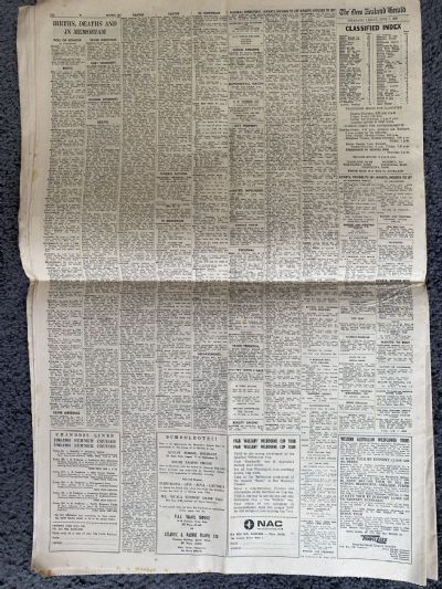 OLD NEWSPAPER: The New Zealand Herald, 7th June 1968 - Robert Kennedy Death