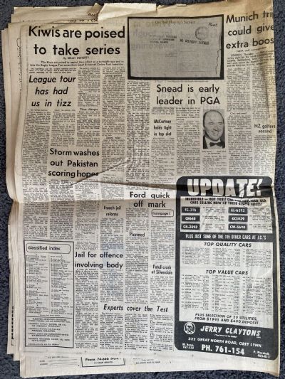 OLD NEWSPAPER: The Auckland Star, 9th August 1974 - Richard Nixon resigns