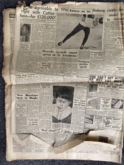 OLD NEWSPAPER: The Auckland Star, 3rd March 1960 - Earthquake in Morocco
