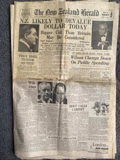 OLD NEWSPAPER: The New Zealand Herald - 20th November 1967