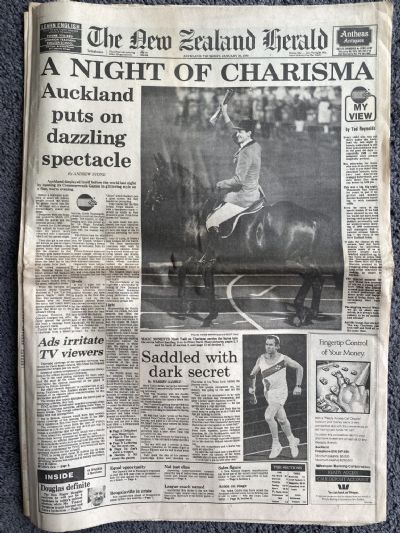 OLD NEWSPAPER: The New Zealand Herald, 25th January 1990 - Commonwealth Games
