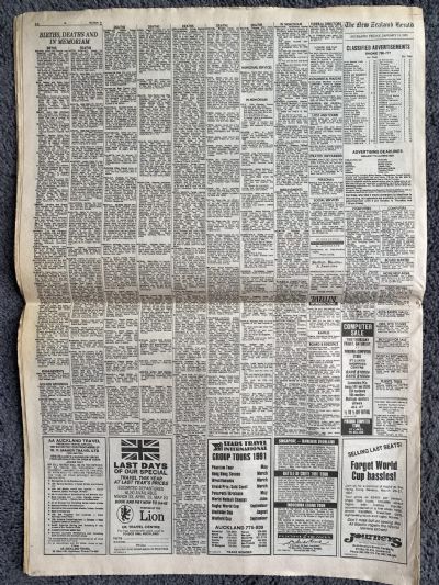 OLD NEWSPAPER: The New Zealand Herald, 18th January 1991 - Gulf War Edition