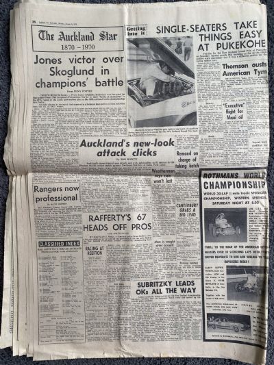 OLD NEWSPAPER: The Auckland Star, 8th January 1970 - 100 years old