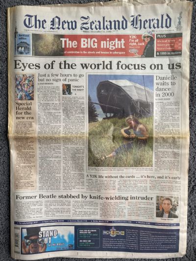 OLD NEWSPAPER: The New Zealand Herald, 31st December 1999 - Y2K