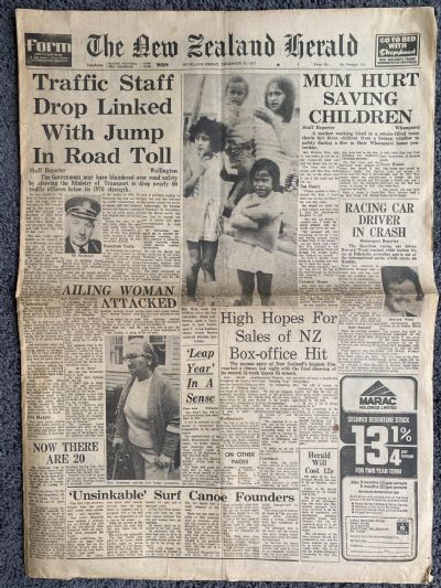 OLD NEWSPAPER: The New Zealand Herald - 30th December 1977