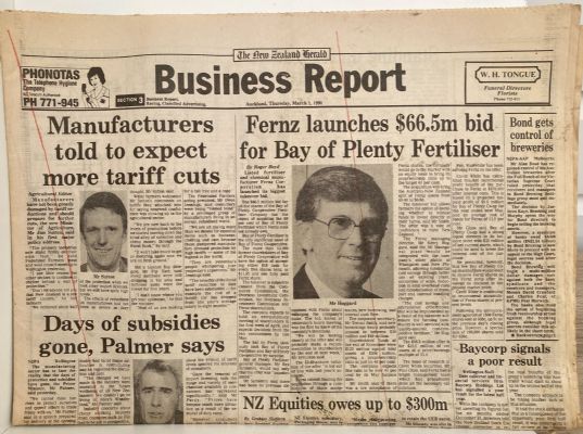 OLD NEWSPAPER: The New Zealand Herald - 1st March 1990