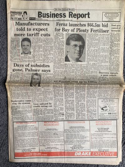 OLD NEWSPAPER: The New Zealand Herald - 1st March 1990