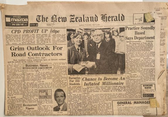 OLD NEWSPAPER: The New Zealand Herald - 15th June 1977