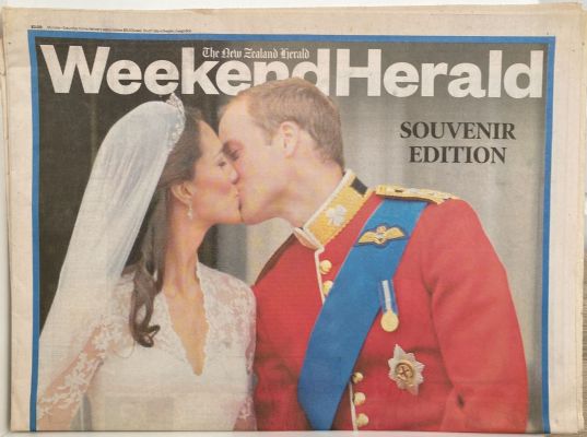 OLD NEWSPAPER: The New Zealand Herald - Royal Wedding Souvenir edition 2011