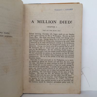 A MILLION DIED!  A Story of War in the Far East