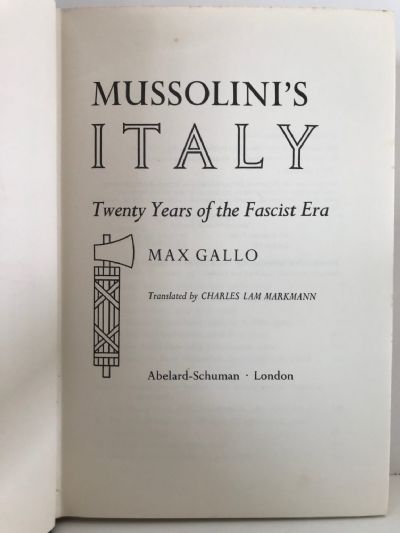 MUSSOLINI'S ITALY