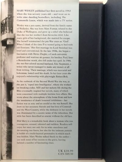 WILD MARY: A Life of Mary Wesley