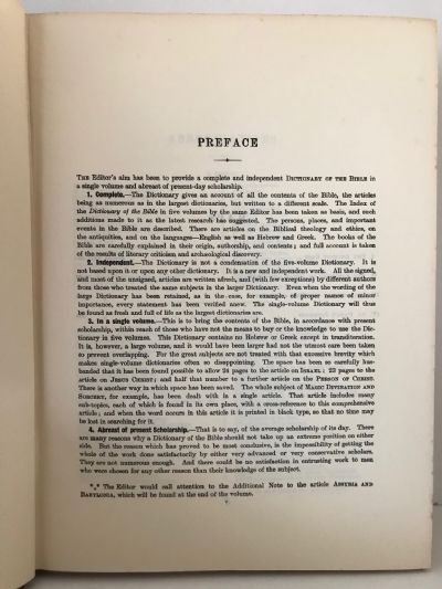 DICTIONARY OF THE BIBLE 1909