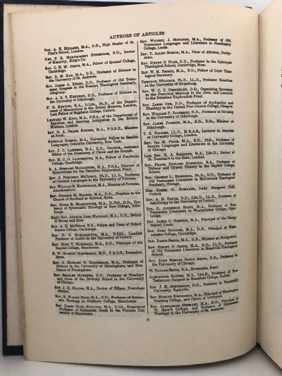 DICTIONARY OF THE BIBLE 1909