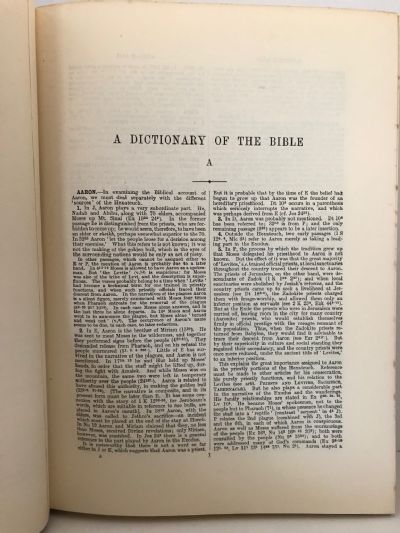 DICTIONARY OF THE BIBLE 1909