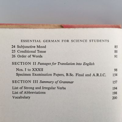 ESSENTIAL GERMAN FOR SCIENCE STUDENTS