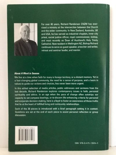 A WORD IN SEASON: Reflections On Spirituality, Faith and Ethics