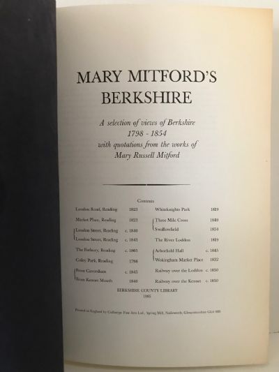 MARY MITFORD'S BERKSHIRE: Twelve Prints 1798-1854