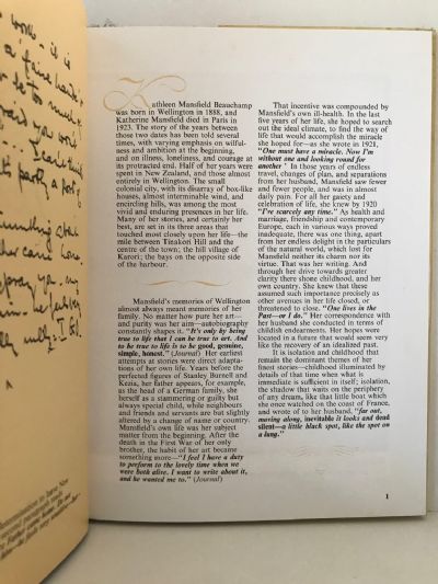 KATHERINE MANSFIELD'S NEW ZEALAND