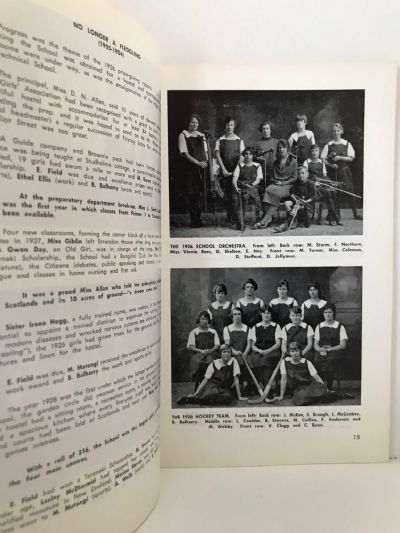 NEW PLYMOUTH GIRLS' HIGH SCHOOL: 75th Anniversary Magazine 1885-1960