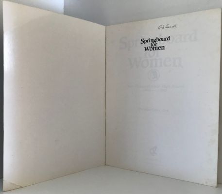 SPRINGBOARD FOR WOMEN: New Plymouth Girls' High School 1885-1985