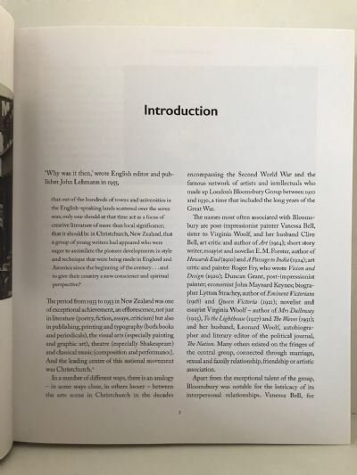 BLOOMSBURY SOUTH: The Arts In Christchurch 1933-1953
