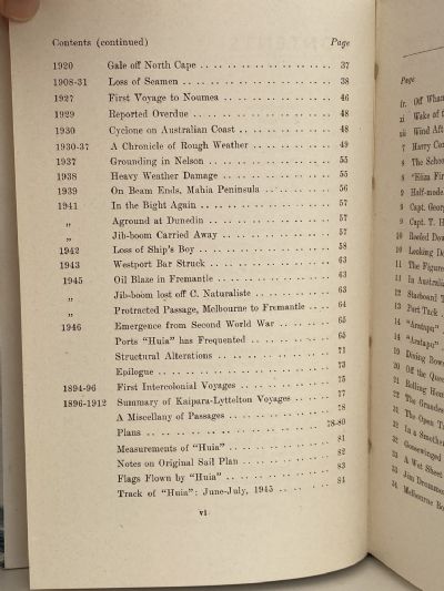 LOG OF THE HUIA: Record of the Schooner