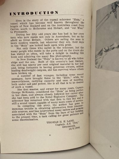 LOG OF THE HUIA: Record of the Schooner