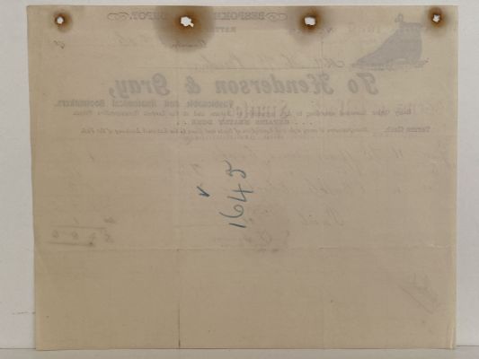 ANTIQUE INVOICE / RECEIPT: Henderson & Gray, Dunedin – Bootmakers 1901