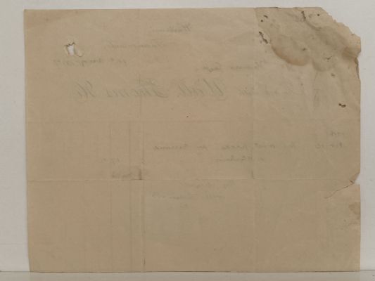 ANTIQUE INVOICE / RECEIPT: Wall, Thoms & Co. - Waitangi 1917
