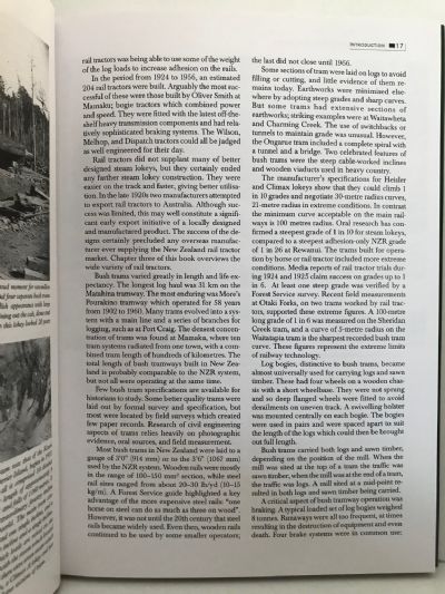 THE ERA OF THE BUSH TRAM IN NEW ZEALAND