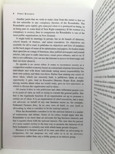 FIRST KNIGHTS: An Investigation of The New Zealand Business Roundtable