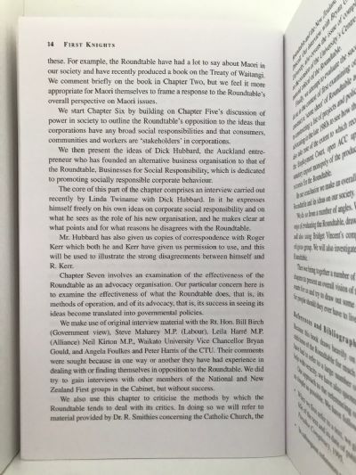 FIRST KNIGHTS: An Investigation of The New Zealand Business Roundtable