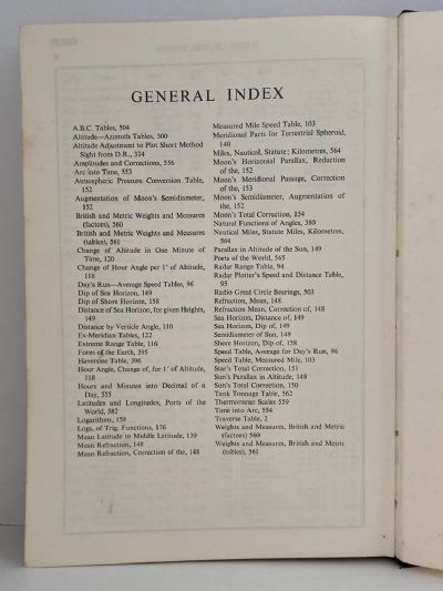 NORIE'S NAUTICAL TABLES: With Explanations of Their Use
