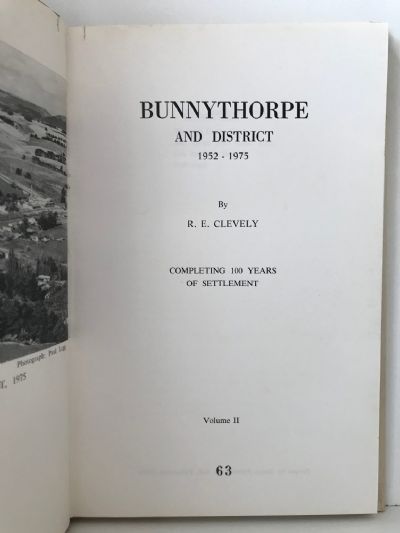 BUNNYTHORPE AND DISTRICT: Vol. II 1952-1975