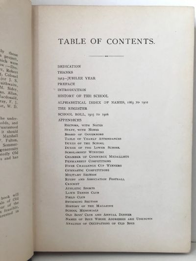 OTAGO HIGH SCHOOL OLD BOYS' REGISTER 1907