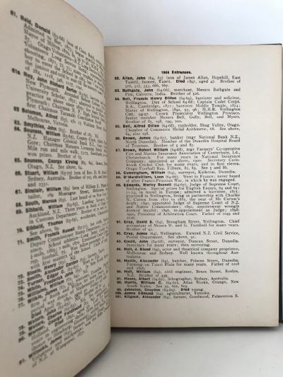 OTAGO HIGH SCHOOL OLD BOYS' REGISTER 1907