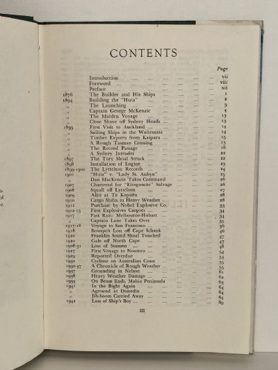 LOG OF THE HUIA: A Record of the Schooner 1894-1951