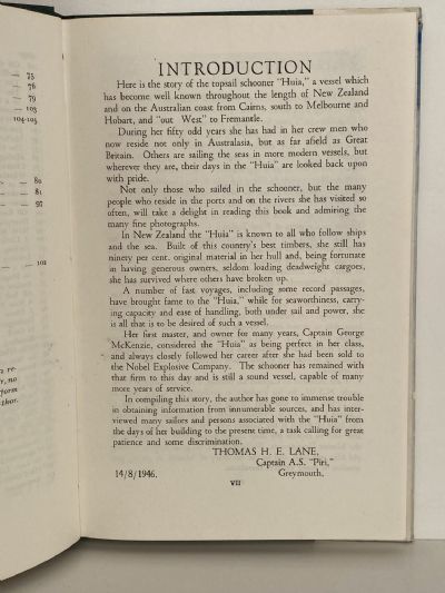 LOG OF THE HUIA: A Record of the Schooner 1894-1951