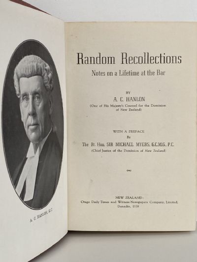 RANDOM RECOLLECTIONS: Notes on a lifetime at the bar