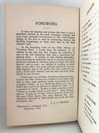 LOOKING BACK: Or Personal Reminiscences by The Widow of a Pioneer Settler