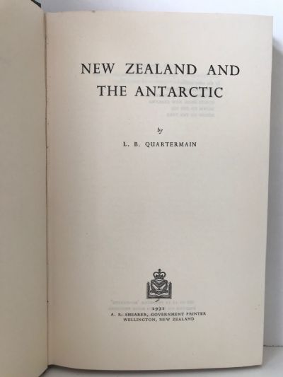 NEW ZEALAND AND THE ANTARCTIC